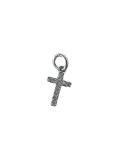 Load image into Gallery viewer, Small gemstone cross charm
